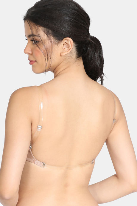 Buy Zivame Beautiful Basics Padded Non Wired 3/4th Coverage Backless Bra -  Sodalite Blue at Rs.649 online