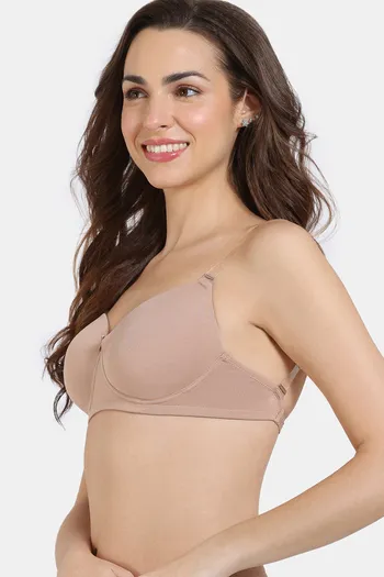 Zivame Beautiful Basics Padded Non Wired 3/4Th Coverage Backless Bra - Roebuck