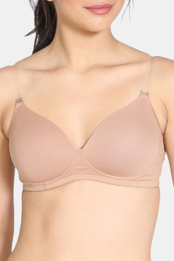 Buy Zivame Beautiful Basics Padded Non Wired 3/4th Coverage Backless Bra -  Exotic Plume at Rs.657 online