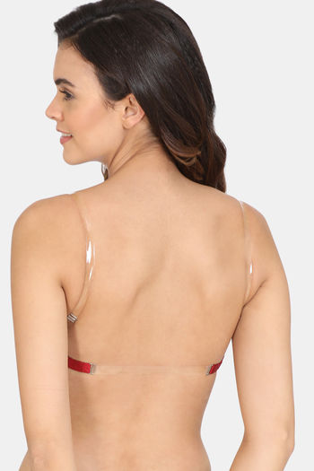 Zivame Beautiful Basics Padded Non Wired 3/4Th Coverage Backless Bra - Sundried Tomato