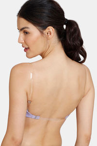 Buy Zivame Beautiful Basics Padded Non Wired 3/4th Coverage Backless Bra - Violet Tulip