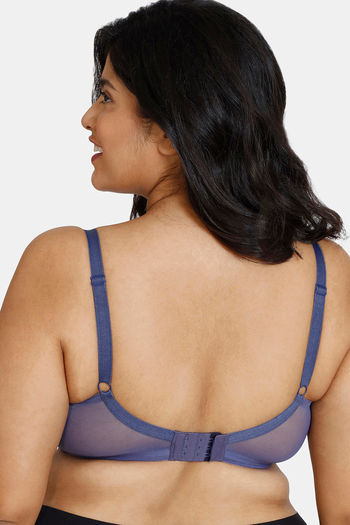Buy Zivame True Curv Double Layered Non Wired Full Coverage Super Support  Bra - Blue Ribbon at Rs.323 online