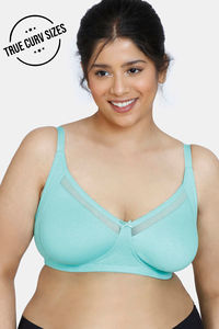 Buy Zivame Double Layered Non Wired Full Coverage Super Support Bra - Florida Key