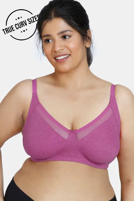 Buy Zivame True Curv Posture Correction Double Layered Non Wired Full  Coverage Super Support Bra - Mineral Red at Rs.558 online