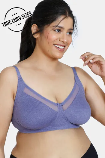 Buy Zivame True Curv Double Layered Non Wired Full Coverage Super Support  Bra - Twilight Purple at Rs.380 online