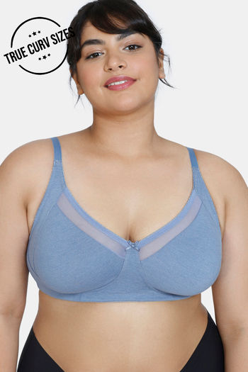 Buy Zivame True Curv Double Layered Non Wired Full Coverage Super Support Bra - Wild Wind