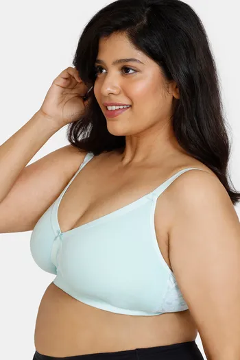 Buy Zivame True Curv Beautiful Basics Double Layered Non Wired Full  Coverage Super Support Bra - Anthracite at Rs.384 online