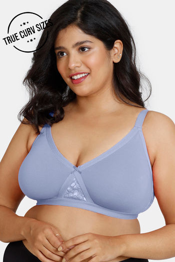 Buy Zivame True Curv Double Layered Non Wired Full Coverage Super Support  Bra - Jacaranda at Rs.699 online
