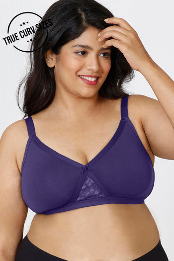 Buy Zivame True Curv Double Layered Non Wired Full Coverage Super Support  Bra - Twilight Purple at Rs.380 online