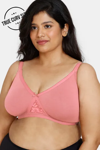 Buy Zivame True Curv Double Layered Non Wired Full Coverage Super Support  Bra - Quartz Pink at Rs.357 online