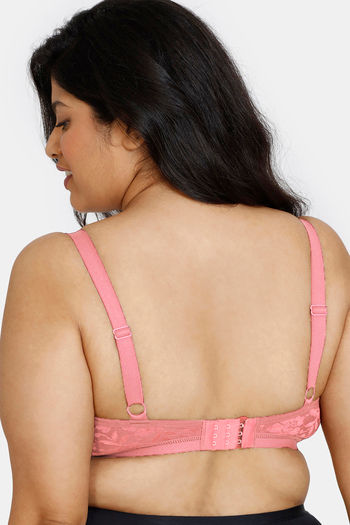 Buy Zivame True Curv Double Layered Non Wired Full Coverage Super Support  Bra - Quartz Pink at Rs.357 online