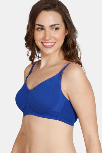 Buy Zivame Maternity Double Layered Non Wired 3/4th Coverage Maternity/  Nursing Bra - Roebuck online