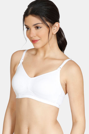 Buy Zivame Maternity Double Layered Non Wired 3/4th Coverage Maternity / Nursing  Bra - Blue Depth at Rs.300 online