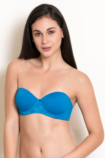 Buy Zivame Padded Wired Strapless Bra - Blue (30A) 1 Online