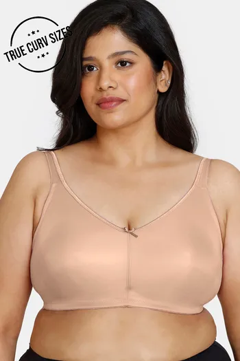 Buy Zivame True Curv Double Layered Non Wired Full Coverage Minimiser Bra -  Roebuck at Rs.822 online