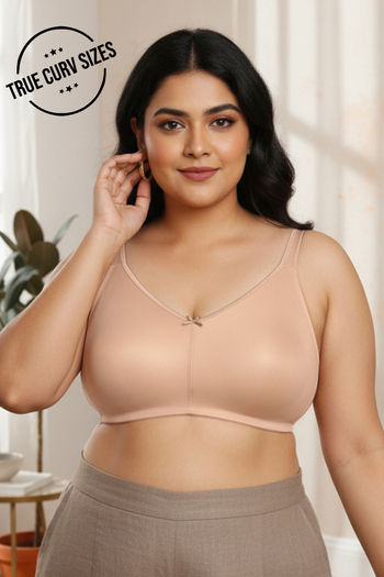 Buy Zivame True Curv Double Layered Non Wired Full Coverage Minimiser Bra - Roebuck