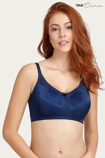 Buy ZIvame True Curv Summer Blooms Single Layered Non Wired Full Coverage  Minimiser Bra - Ceramic at Rs.538 online