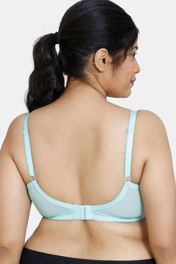 Buy Zivame True Curv Basics Single Layered Non Wired 3/4th Coverage Super  Support Bra - Blue Depths at Rs.509 online