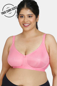 Buy Zivame True Curv Single Layered Non Wired 3/4th Coverage Super Support Bra - Morning Glory