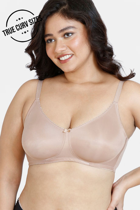 Buy Zivame True Curv Single Layered Non Wired 3/4th Coverage Super Support  Bra - Roebuck at Rs.498 online