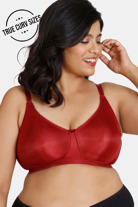 Buy Zivame True Curv Single Layered Non Wired 3/4th Coverage Super Support  Bra - Sundried Tomato at Rs.498 online