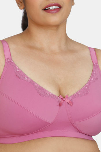 Buy Zivame Beautiful Basics Double Layered Non Wired 3/4th Coverage Sag  Lift Bra - Red Violet at Rs.538 online