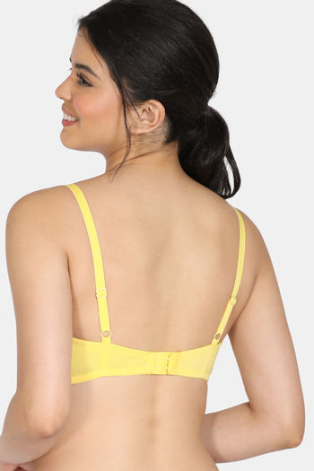 Buy Zivame Padded Non Wired 3/4th Coverage T-Shirt Bra - Minion Yellow at  Rs.583 online