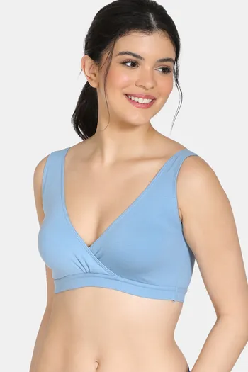 Buy Zivame Double Layered Non Wired High Coverage Nursing Sleep Bra -  Pacific Coast at Rs.519 online