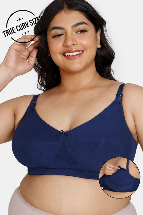 Buy Zivame Double Layered Non Wired Full Coverage Maternity / Nursing Bra-Brown  at Rs.525 online