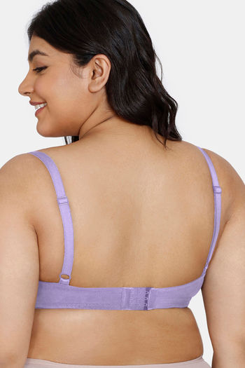 Buy Zivame True Curv Double Layered Non Wired Full Coverage Maternity /  Nursing Bra - Lavender at Rs.360 online