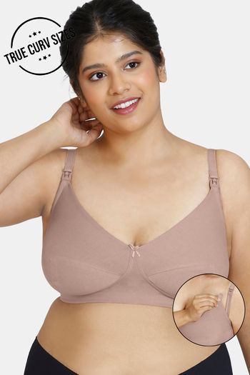 Buy Zivame True Curv Double Layered Non Wired Full Coverage Maternity / Nursing Bra - Roebuck