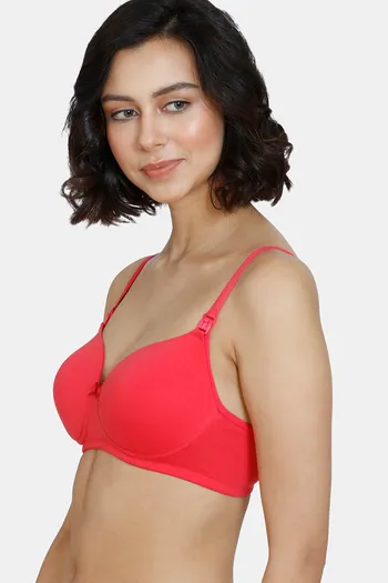 Buy Zivame Maternity Padded Non Wired 3/4th Coverage Maternity / Nursing Bra  - Little Boy Blue at Rs.498 online
