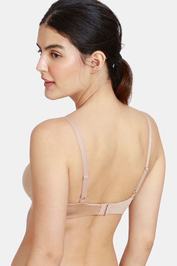 Buy Zivame Beautiful Basics Double Layered Non Wired Full Coverage Backless  Bra - Fuchsia Red at Rs.245 online