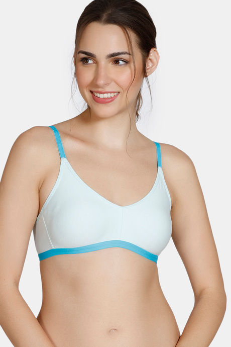 Buy Zivame Basics Double Layered Non Wired 3/4th Coverage T-Shirt Bra -  Cabbage at Rs.637 online