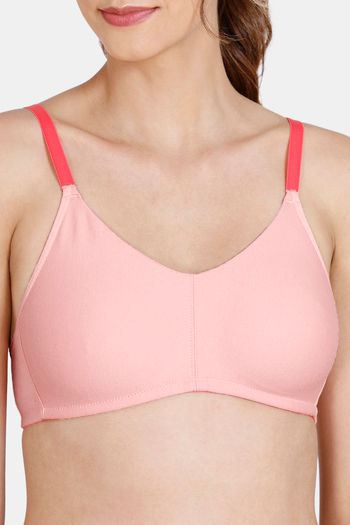 Sonari Kesarnx Double Layered Non-Wired 3/4Th Coverage T-Shirt Bra (Pack of  2) - Pink Skin