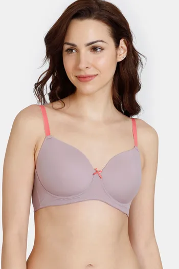 Buy Zivame Beautiful Basics Padded Non Wired 3/4th Coverage Backless Bra -  Sundried Tomato at Rs.599 online