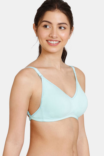 Buy Zivame Beautiful Basics Double Layered Non Wired 3/4th Coverage Backless  Bra - Aruba Blue at Rs.292 online