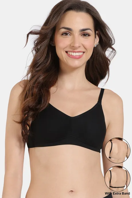 Buy Zivame Double Layered Non Wired Full Coverage Backless Bra - Black - D  Cup Online - Lulu Hypermarket India