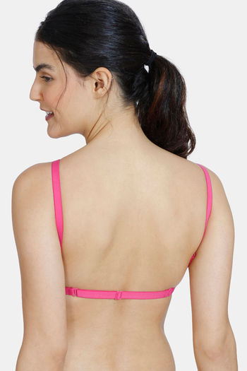 Zivame Women's Pure Cotton Non Padded Wired Full Coverage Backless Bra  (ZI10TBCOREZIRED0036C_Pink_36C) : : Fashion