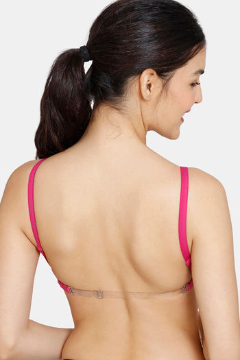 Buy Zivame Beautiful Basics Double Layered Non Wired Full Coverage Backless  Bra - Fuchsia Red at Rs.245 online