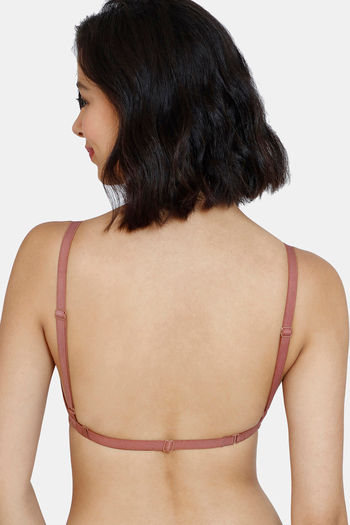 Buy Zivame Beautiful Basics Double Layered Non Wired Full Coverage Backless  Bra - Nutmeg at Rs.292 online