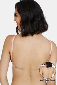 Buy Zivame Beautiful Basics Double Layered Non Wired Full Coverage Backless Bra - Peach Pearl