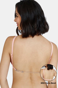 Buy Zivame Beautiful Basics Double Layered Non Wired 3/4th Coverage  Backless Bra - Clear Water at Rs.274 online