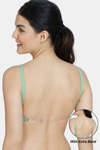 Buy Zivame Beautiful Basics Double Layered Non Wired 3/4th Coverage Backless  Bra - Clear Water at Rs.274 online