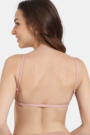 Buy Zivame Double Layered Non Wired Full Coverage Ultra Low Back Backless  Bra - Beet Red at Rs.299 online