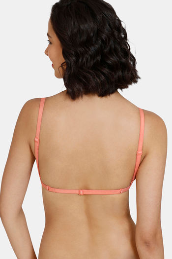 Buy Zivame Beautiful Basics Double Layered Non Wired Full Coverage Backless  Bra - Terra Cotta at Rs.315 online