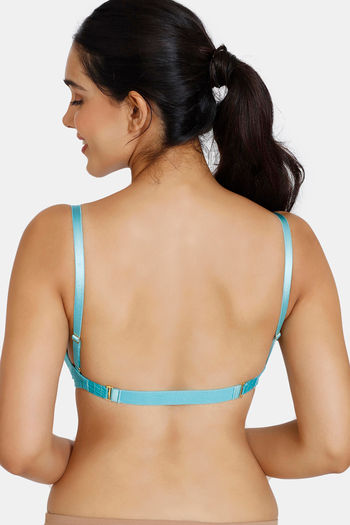 Buy Zivame Beautiful Basics Padded Non Wired 3/4th Coverage Backless Bra -  Spectra Green at Rs.500 online