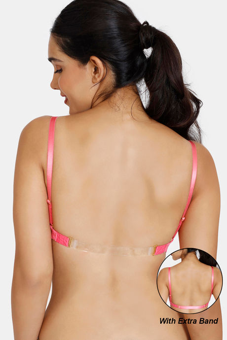 Buy Zivame Beautiful Basics Padded Non Wired 3/4th Coverage Backless Bra -  Pink Lemonade at Rs.549 online
