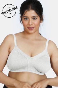 Buy Zivame Beautiful Basics Double Layered Non-Wired Full Coverage Supper Support Bra - Whisper White