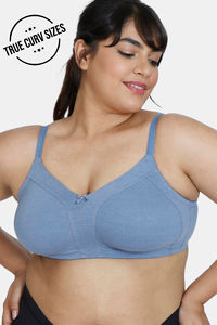 Buy Zivame Beautiful Basics Double Layered Non-Wired Full Coverage Supper Support Bra - Wild Wind